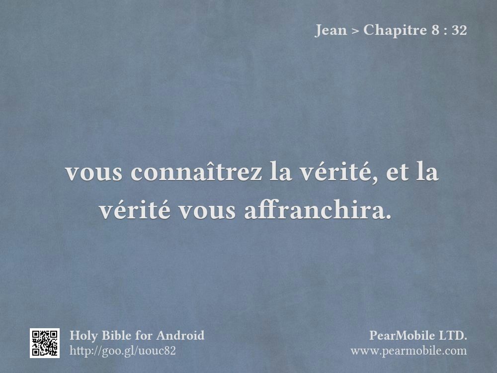 Jean, Chapitre 8:32